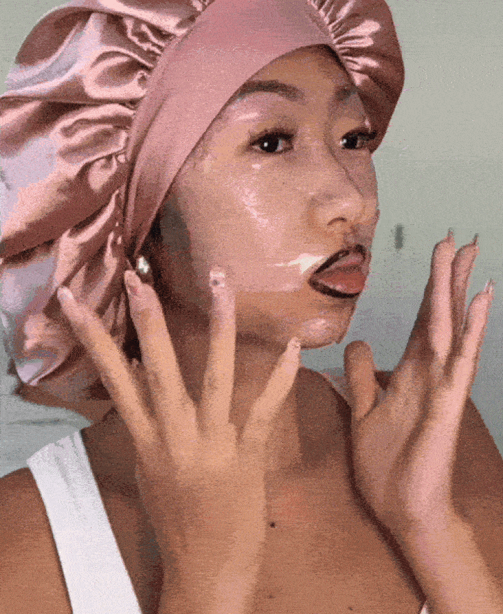 Wrinkles Schminkles blog banner explaining the sleepmaxxing and morning shed skincare trend