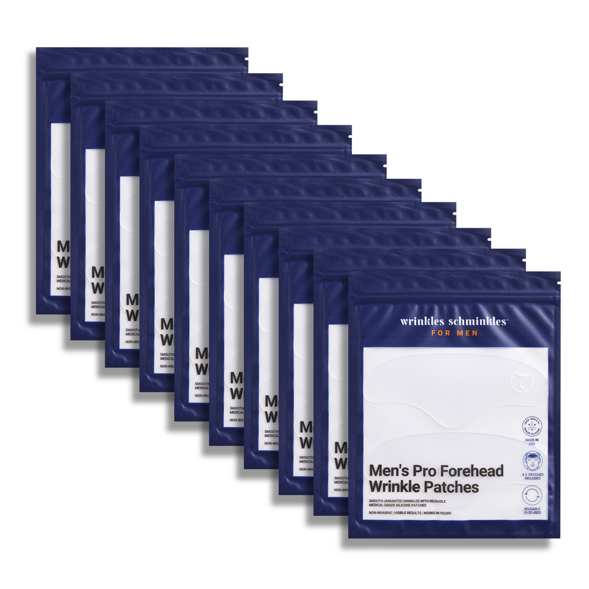 Men's Pro forehead wrinkle patches, 10 pack