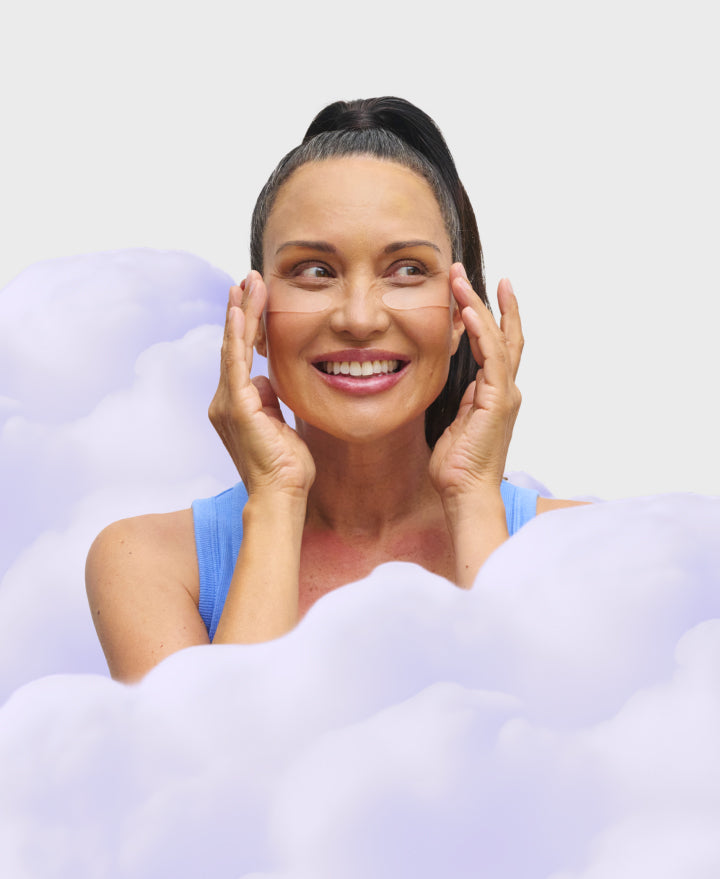 Wrinkles Schminkles blog banner on eye patches for dark circles and puffiness