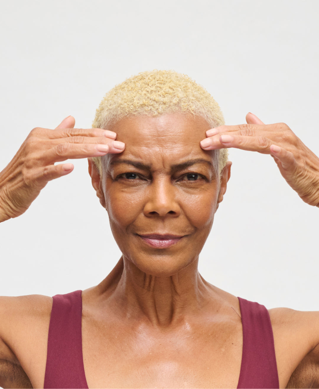 Wrinkles Schminkles blog banner explaining what forehead eleven lines are and how to treat them
