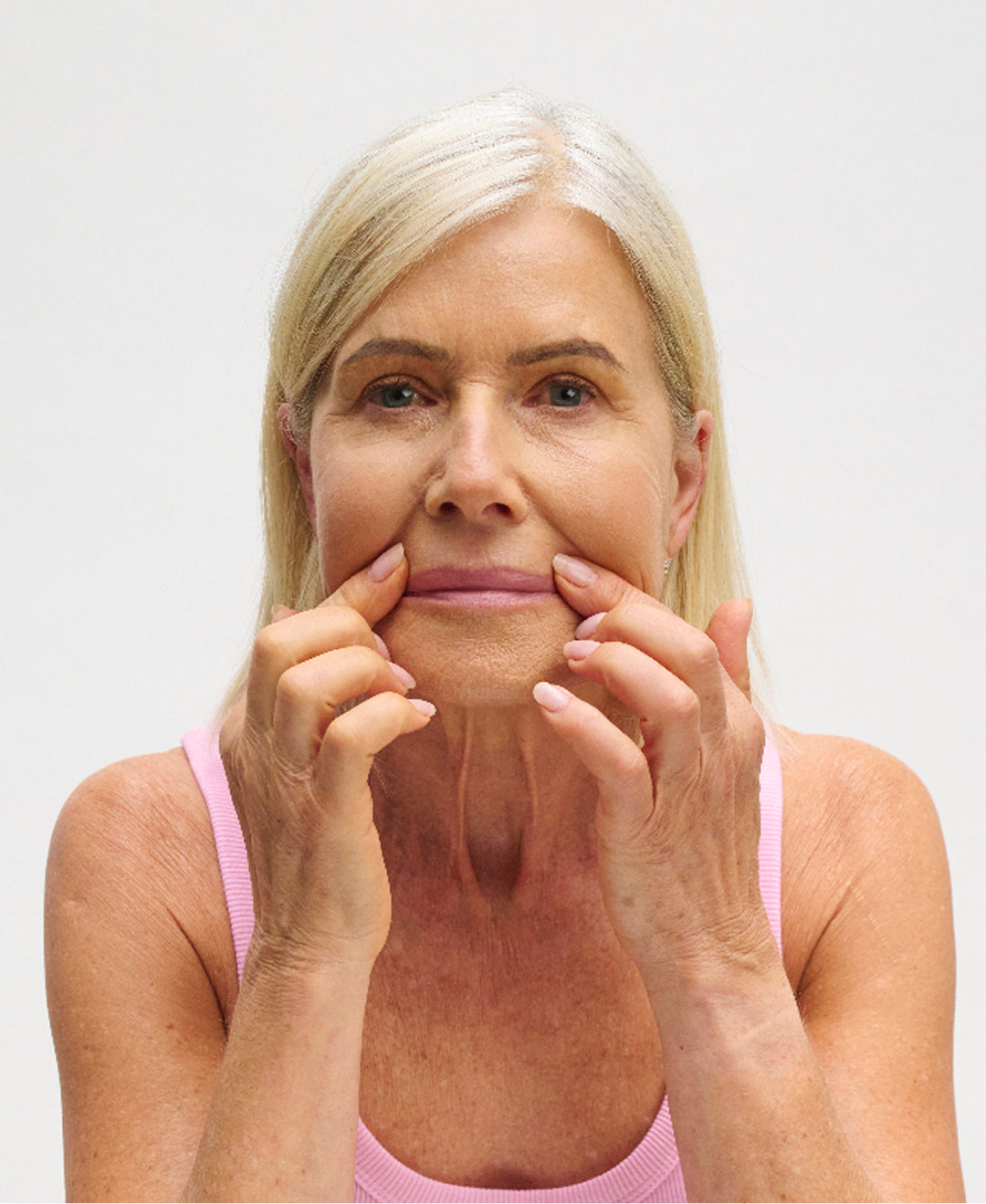 Wrinkles Schminkles blog banner on treating lip lines and marionette lines
