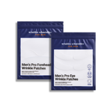Forehead patch applied to skin, a non-invasive alternative to aesthetic treatments for forehead lines