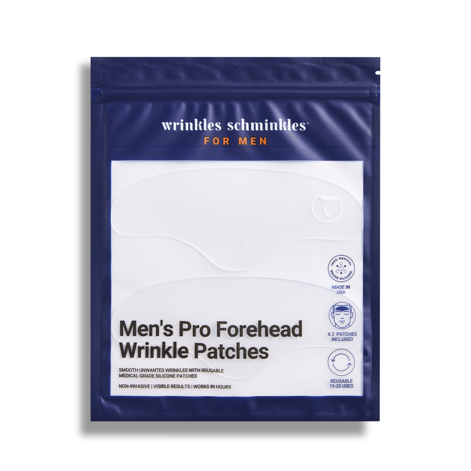Wrinkles Schminkles Men's Pro forehead wrinkle patches, silicone patches for forehead lines