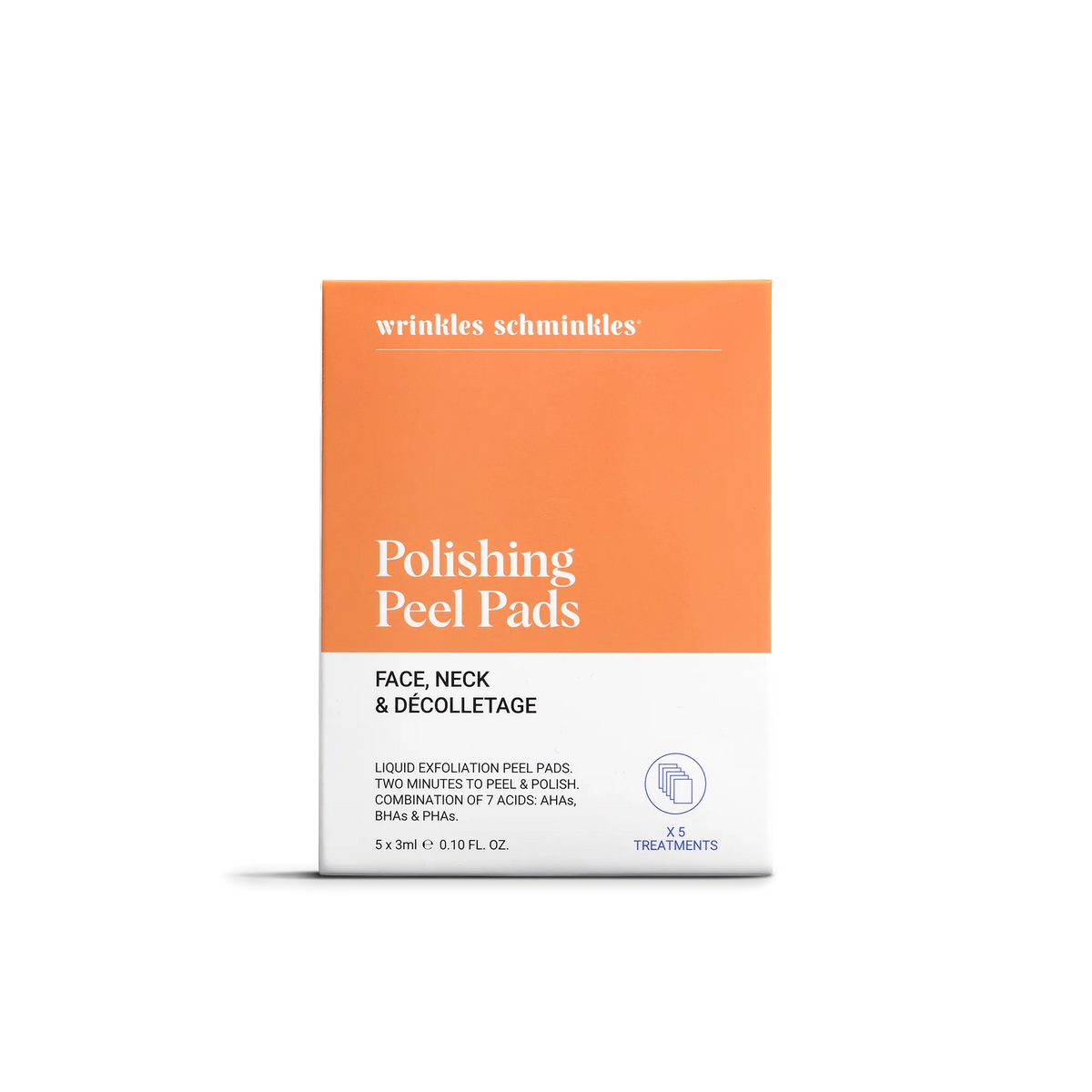 Face, Neck & Décolletage Peel Pads – Set of 5 Towelettes